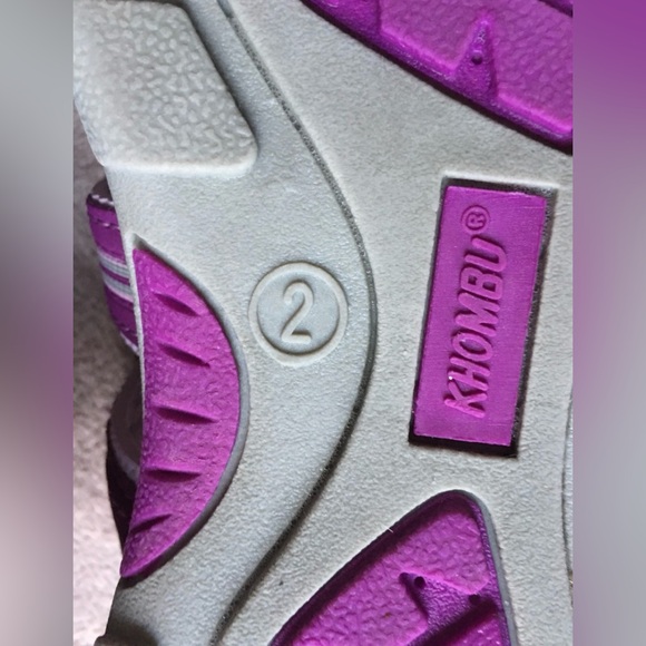 KHOMBU Closed Toe Water Sandals, Size 2 Girls, Purple & Gray, EUC - Picture 9 of 10